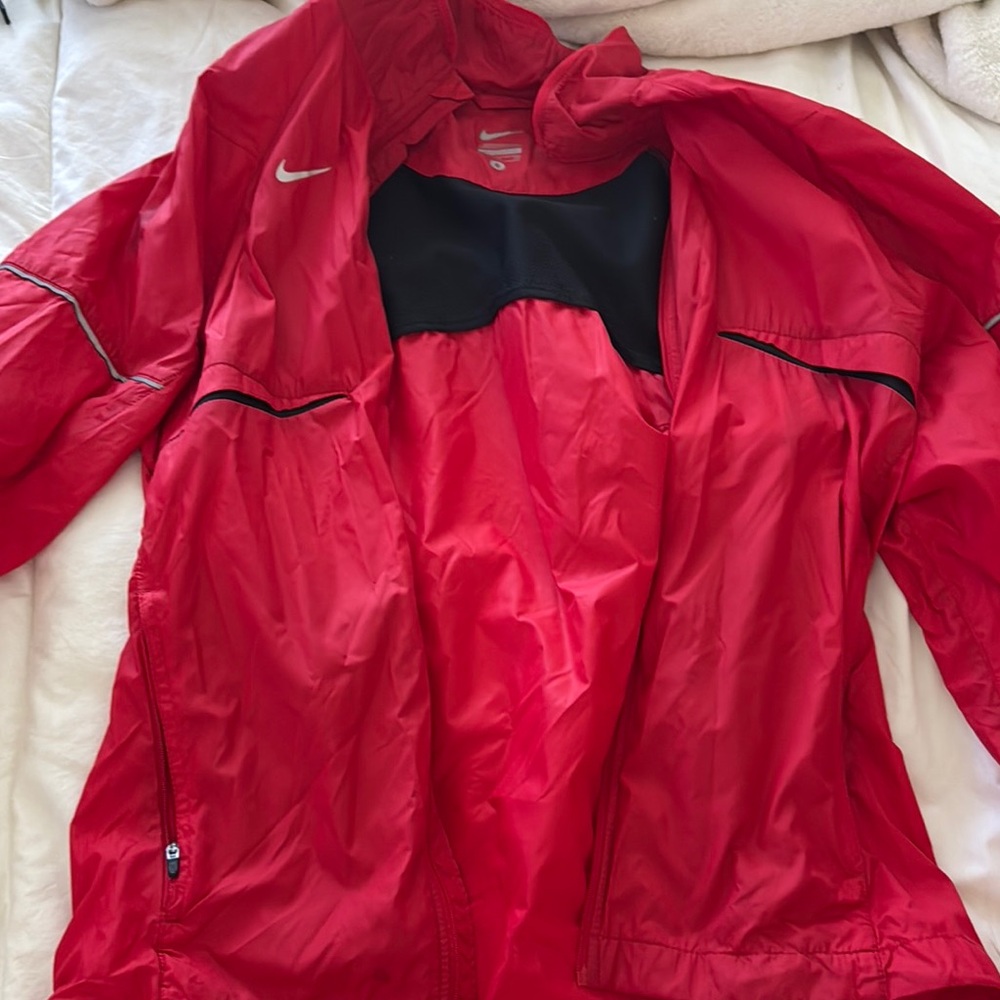 Nike Red Ski Snow Jacket Glossy Finish